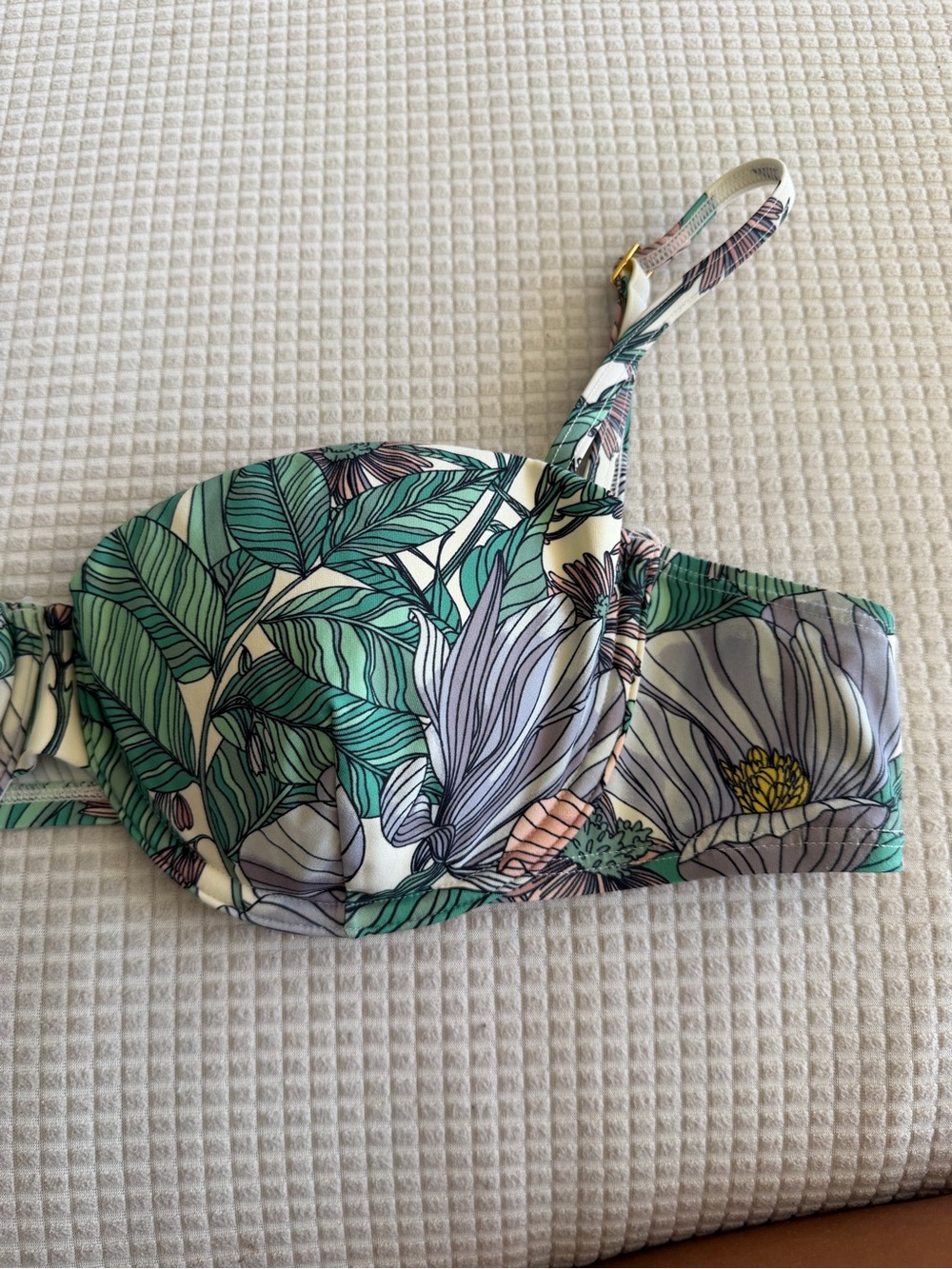 Tory Burch- Hibiscus Balconette- Floral Underwire Bathing Suit Top. Womens Xl - Picture 3 of 9